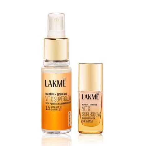 Buy Lakme Vit C Superglow Foundation (60 ml) + Setting Spray (25 ml) - Cool Ivory - Purplle