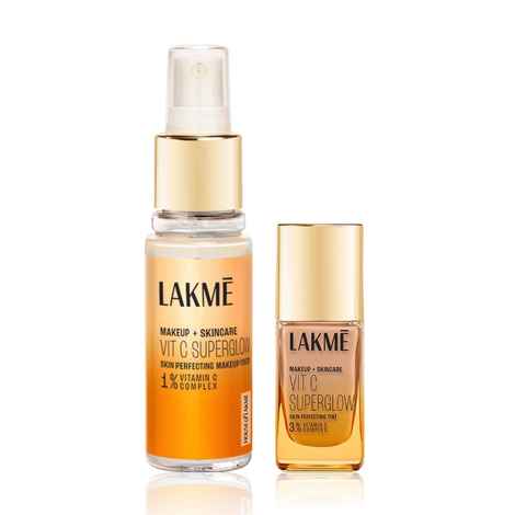 Buy Lakme Vit C Superglow Foundation (60 ml) + Setting Spray (25 ml) - Neutral Nude - Purplle