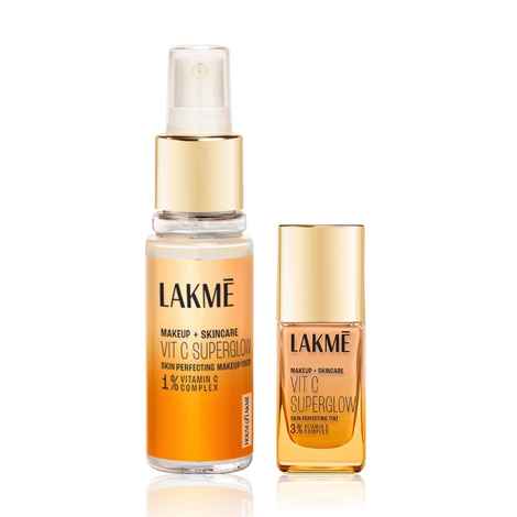 Buy Lakme Vit C Superglow Foundation (60 ml) + Setting Spray (25 ml) - Warm Creme - Purplle