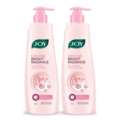 Buy Joy Even Tone Bright Radiance Skin Brightening Hand & Body Lotion (400ml x 2) - Pack of 2 - Purplle