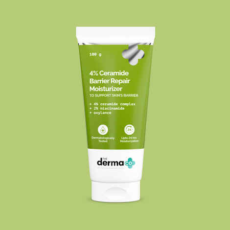 The Derma co. 4% Ceramide Barrier Repair Moisturizer | Niacinamide & Oxylance I Repairs & Strengthens Skin I Improves Skin texture I Lightweight Cream I 24 Hrs Moisturization | For All Skin Type - 100 gm