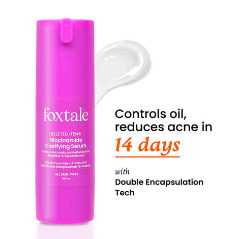 Foxtale 12% Niacinamide Serum with Azelaic Acid for Oil Control & Brightening-30 ml