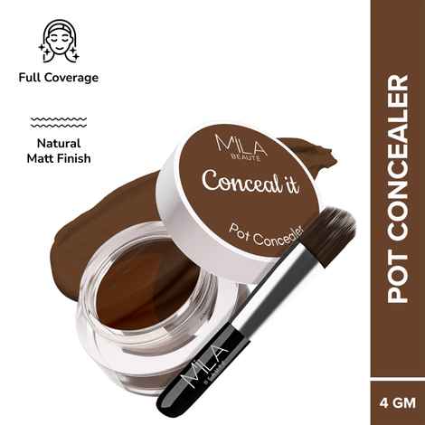 Buy MILA BEAUTE Conceal It Pot Concealer With SPF 15 & Vitamin-E Light Weight & Full Coverage Concealer - Rich Coco (4 gm) - Purplle