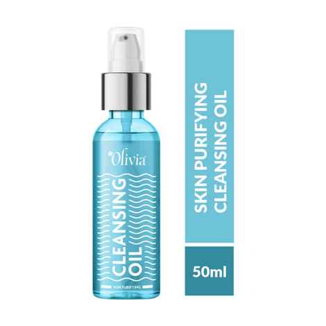 Olivia Skin Purifying Cleansing oil, Removes Skin Impurities and Dead Skin, Cleanser for Deep Pore Cleansing, Hydrating, Brightening & Pollution Defence (50 ml)