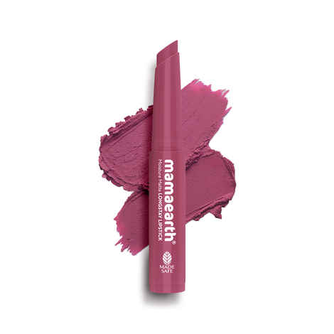 Mamaearth Moisture Matte Longstay Mini Lipstick with Avocado Oil & Vitamin E for 12 Hour Long Stay-08 Pink Tulip - 0.7 gm