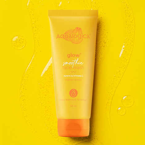 Aqualogica Glow+ Smoothie Face Wash with Papaya & Vitamin C for Glowing Skin - 100 ml