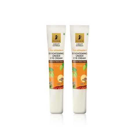 Pilgrim 4% Vitamin C Brightening Under Eye Cream - Pack of 2 (15ml * 2)
