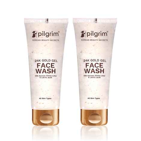 Pilgrim 24K Gold Radiance Gel Face Wash - Pack of 2 (80ml * 2)