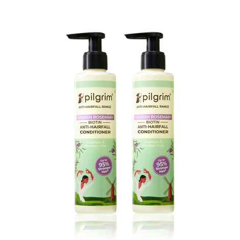 Pilgrim Spanish Rosemary & Biotin Anti-Hairfall Conditioner - Pack of 2 (200ml*2)