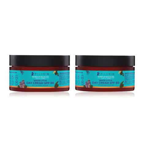 Pilgrim White Lotus Day Cream Pack of 2 (100gm*2)