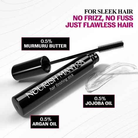 Buy Nourish Mantra Hair Finishing Stick with Jojoba & Argan Oil for Sleek and Smooth Hair - 12 ml - Purplle