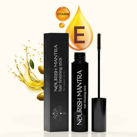 Nourish Mantra Hair Finishing Stick with Jojoba & Argan Oil for Sleek and Smooth Hair - 12 ml