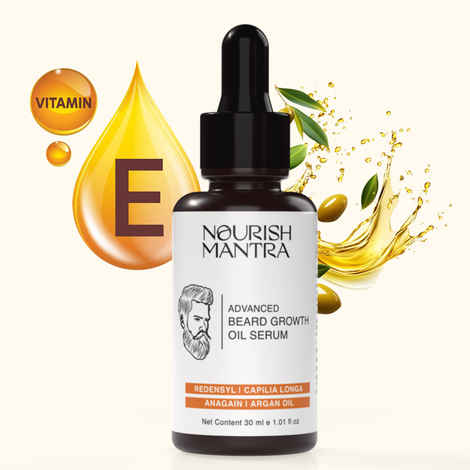 Buy Nourish Mantra Advanced Beard Growth Oil Serum for Fuller and Thicker Beard Growth - 30 ml - Purplle