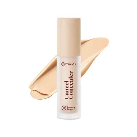 MARS Cancel Concealer for Face Makeup with Radiant Natural Finish | 03-Dreamy Beige | 6 ml | Lightweight | Medium to High Coverage | Long-Lasting & Multi-Purpose | Crease Resistant