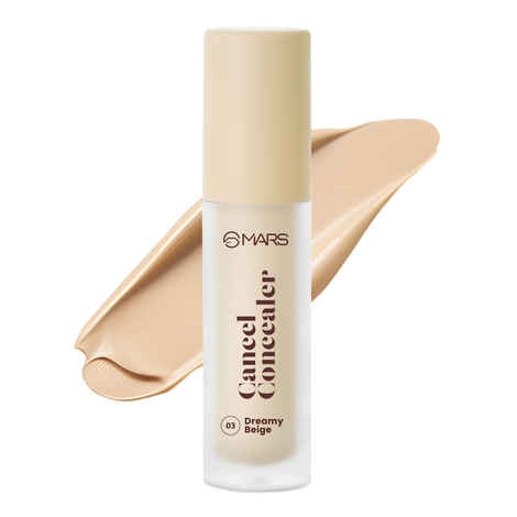 Buy MARS Cancel Concealer for Face Makeup with Radiant Natural Finish | 03-Dreamy Beige | 6 ml | Lightweight | Medium to High Coverage | Long-Lasting & Multi-Purpose | Crease Resistant - Purplle