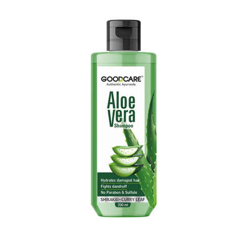 Buy GOODCARE Aloe Vera Shampoo Ayurvedic Formula For Shiny and Smooth Hair 200 ml - Purplle