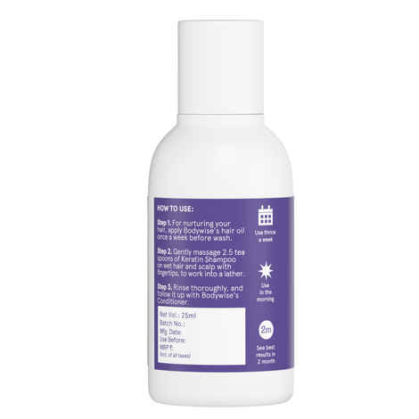 Be Bodywise Keratin Shampoo Sampler - 25ml