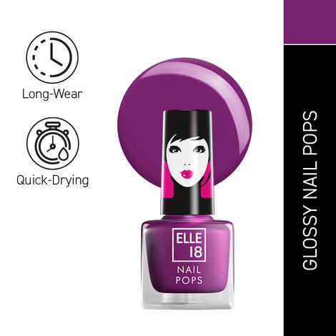 Buy Elle18 Nail Pops Nail Color 162 (5 ml) - Purplle