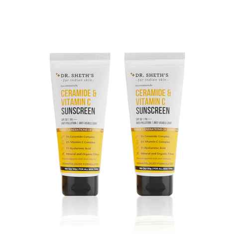 Dr. Sheth’s Ceramide & Vitamin C Sunscreen-50g*2