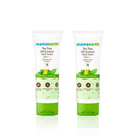 Buy Mamaearth Tea Tree Face Wash Duo (100 ml*2) - Purplle