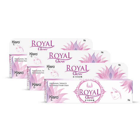 Kisra Royal Glow Cream | Best Anti Aging Face Cream for Women and Men Reduces Wrinkles and Exfoliates Dirt - Impurities Rejuvenates Skin Cells for a Soft and Glowing Skin - 15 gm (Pack of 3)