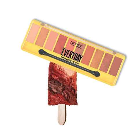 Buy RENEE Everyday Eyeshadow 02 Nude, Long Lasting & Non-Creasing, Easy-To-Blend, Highly Pigmented with Satiny Texture, Enriched with Vitamin C & Hyaluronic Acid , 10 gm - Purplle