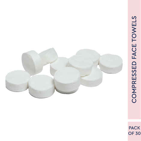 GUBB Compressed Face Towel - Pack of 30 Coin Tissues