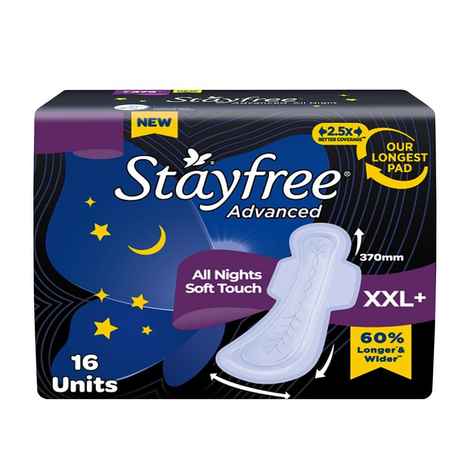 Buy Stayfree Advanced All Nights XXL+ 16 S - Purplle