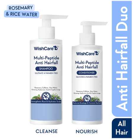 Buy Wishcare Multi Peptide Duo (Shampoo 250 ml + Conditioner 200 ml) - Purplle
