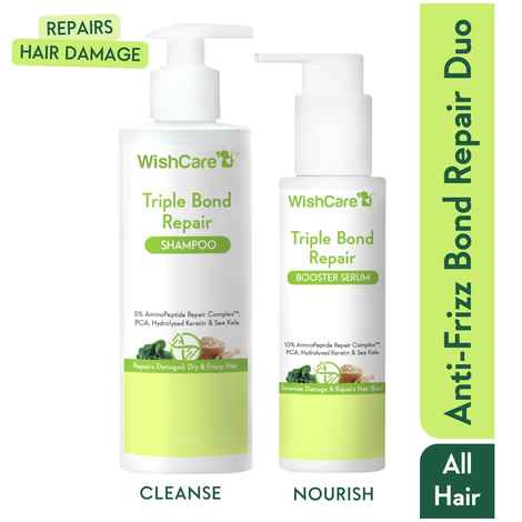 Buy Wishcare Triple Bond Duo (Shampoo 250 ml + Conditioner 100 ml) - Purplle