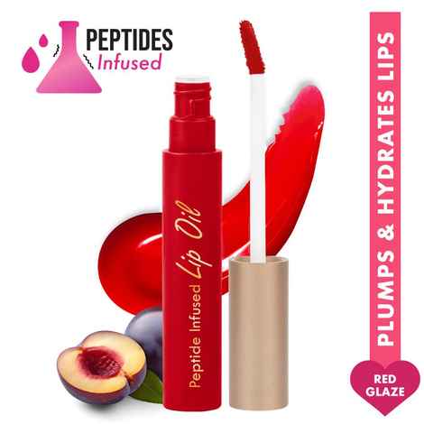 Buy Insight Cosmetics Peptide Infused Lip Oil - Red Glaze 4.5 gm - Purplle
