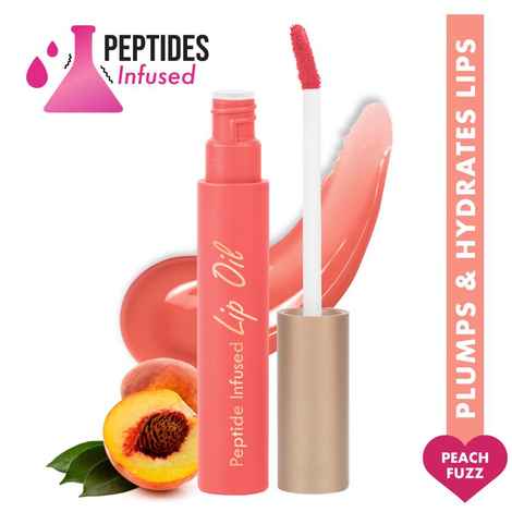 Buy Insight Cosmetics Peptide Infused Lip Oil - Peach Fuzz 4.5 gm - Purplle