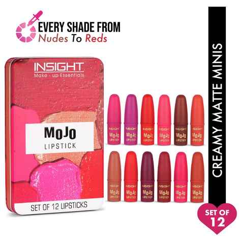Insight Cosmetics Mojo Lipstick (Set Of 12) 36 gm