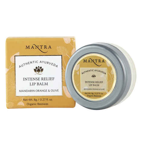 Buy Mantra Intense Relief Lip Balm Mandarin Orange & Olive 8 gm - Purplle