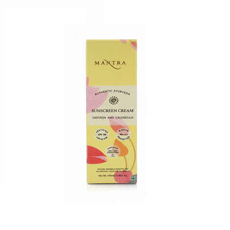 Mantra Herbals Saffron And Calendula Sun Cream (100 ml)