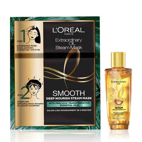 L'Oreal Paris Extraordinary Oil Hair Care duo (Serum 30 ml + Steam Mask)