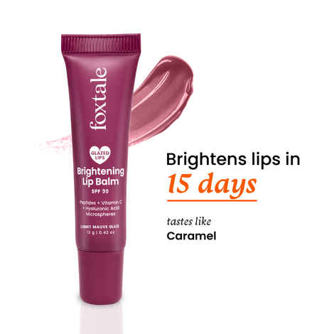 Foxtale Glazed Lips Brightening Lip Balm - Light Mauve Glaze 12 gm