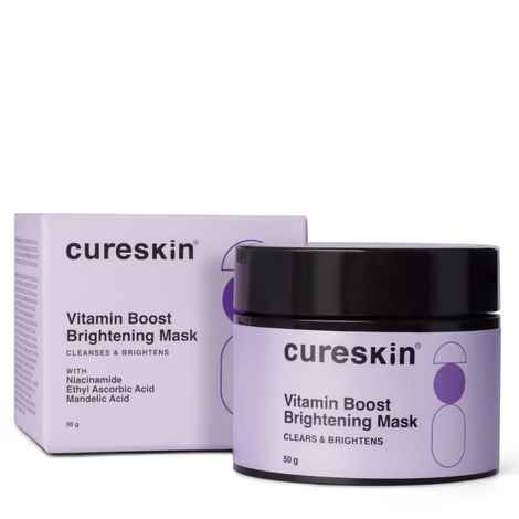 Buy Cureskin Vitamin Boost Face Mask for Glowing Skin | Fruit Based AHA Vitamin Mask for Women & Men | Remove Dead Skin (30 gm) - Purplle