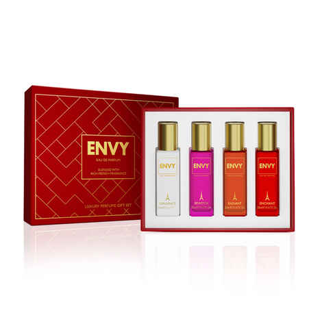 Buy ENVY Gift Set for Women - Opulence, Bewitch, Radiant, Enchant - 20ML Each | Long Lasting Luxury Perfume EDP - Purplle