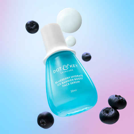 Dot & Key Blueberry Hydrate 12% Barrier Boost Face Serum with 7 Ceramides, Niacinamide & Hyaluronic Acid, Reduces Dark Spots, Brightens Skin, Provides Intense Hydration & Repairs Skin Barrier 30 ml