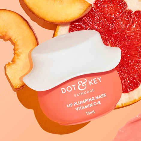 Buy Dot & Key Lip Plumping Mask Vitamin C + E with Blood Orange & Nectarine |15 ml - Purplle