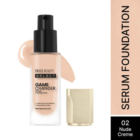Buy Swiss Beauty Select Game Changer Serum Lightweight Foundation | With Natural and Dewy finish |2 Nude Creme 35 gm - Purplle