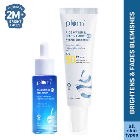 Radiant Defense Bundle: Niacinamide Face Serum & Sunshield+ Sunscreen Set - Combo of 2