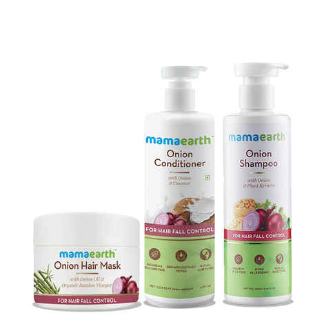 Mamaearth Onion Anti-Hair Fall Spa Kit - Combo of 3