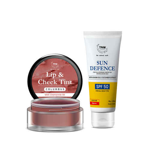 Buy Combo of 2- Columbus Lip Tint 5gm & SPF Cream 50 gm - Purplle