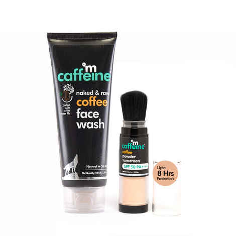 mCaffeine Coffee Cleanse & Protect SPF 50+++ Routine - Combo of 2