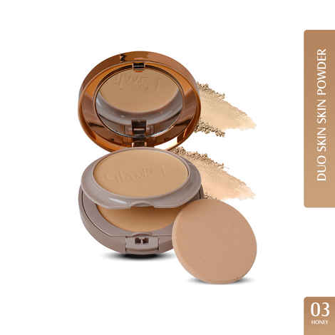 Buy Glam21 Duo Finish, 2-in-1 Compact Powder | Smooth Satin Texture | Long-lasting Mate Finish | Honey-03 - 18 gm - Purplle