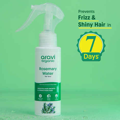 Buy Aravi Organic Rosemary Water Hair Spray for Hair Growth | Natural Scalp Treatment | Promotes Healthy Follicles & Thicker Hair | Refreshing & Lightweight | Suitable for All Hair Types – 100 ml - Purplle