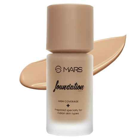 Buy MARS High Coverage Liquid Foundation | Blemish Free & Blendable Foundation for Makeup (40 ml) (SHADE-6.5) - Purplle