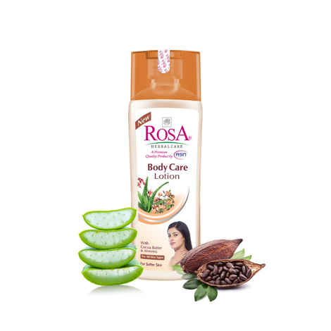 Buy ROSA Body care lotion 500 ml I Aloevera & Cocoa Butter l For Softer Skin I Pack of 1, Unisex - Purplle